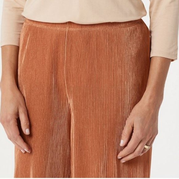 Joan Rivers Petite Accordion Pleat Palazzo Pants - Picture 3 of 3